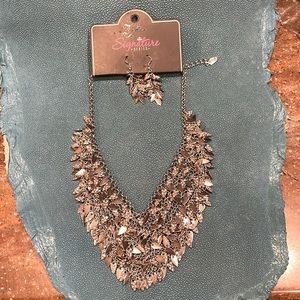 Zi Collection Signature series earrings and necklace set